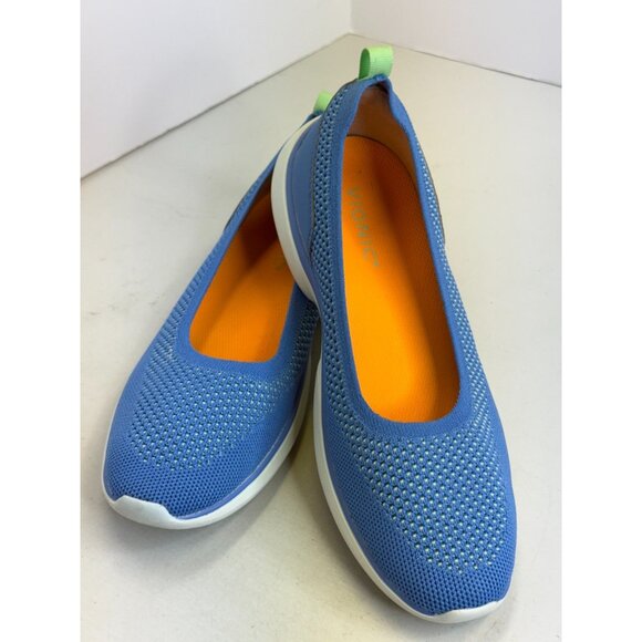 Vionic Kallie Slip On Shoes Knit Comfort Walking Lightweight Blue Azure Size 8.5 - Picture 1 of 7